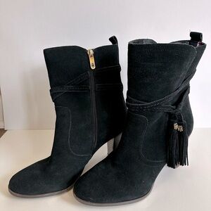 Tommy Hilfiger Black Suede Boots